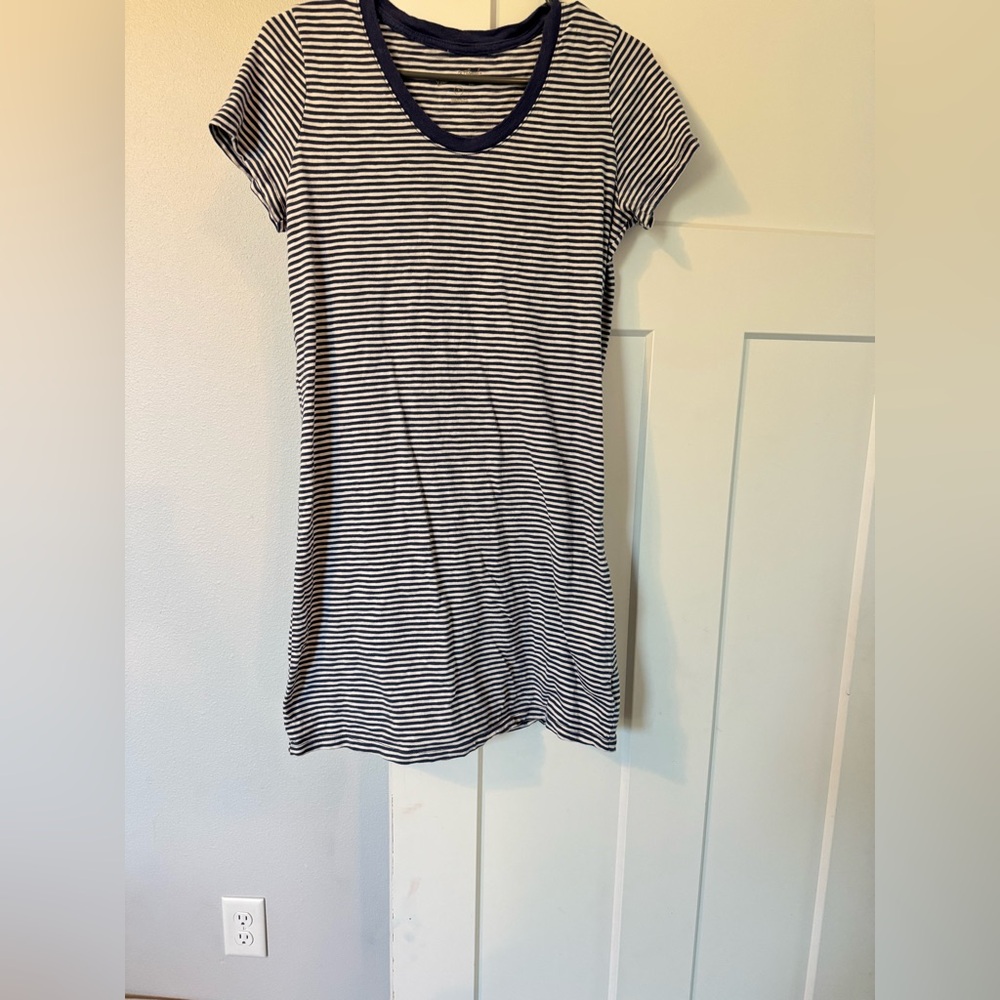 Universal Thread Striped Navy and White Mini Dress